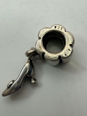 Retired Pandora Cinderella Slipper Dangle Charm 925 ALE Threaded